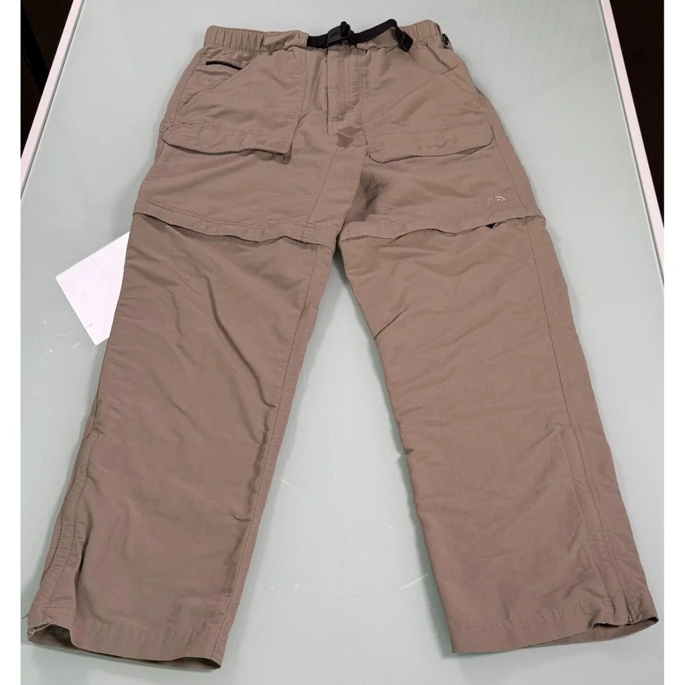The North Face Convertable Cargo Pants Mens‎ M Khaki Straight Leg DadCore